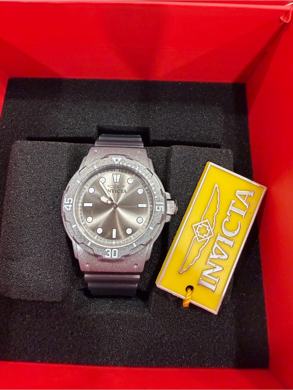 Invicta Woman’s Gray Metallic Dive-Style Watch